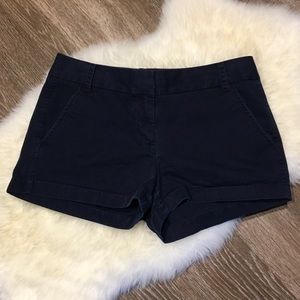 J Crew Navy Chino Shorts Size 4